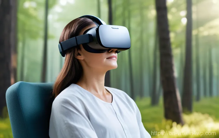 가상현실 재활치료를 위한 사용자 인터페이스 설계 - **Prompt 2: Gamified VR Therapy with Natural Controls**
    "A dynamic, action-oriented full shot of...