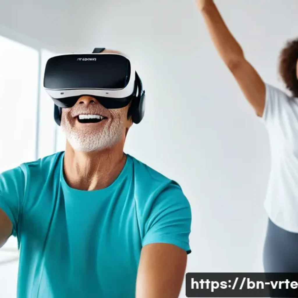 가상현실 재활치료의 접근성 - **Prompt 1: Engaging VR Rehabilitation Across Generations**
    A vibrant, realistic image capturing...